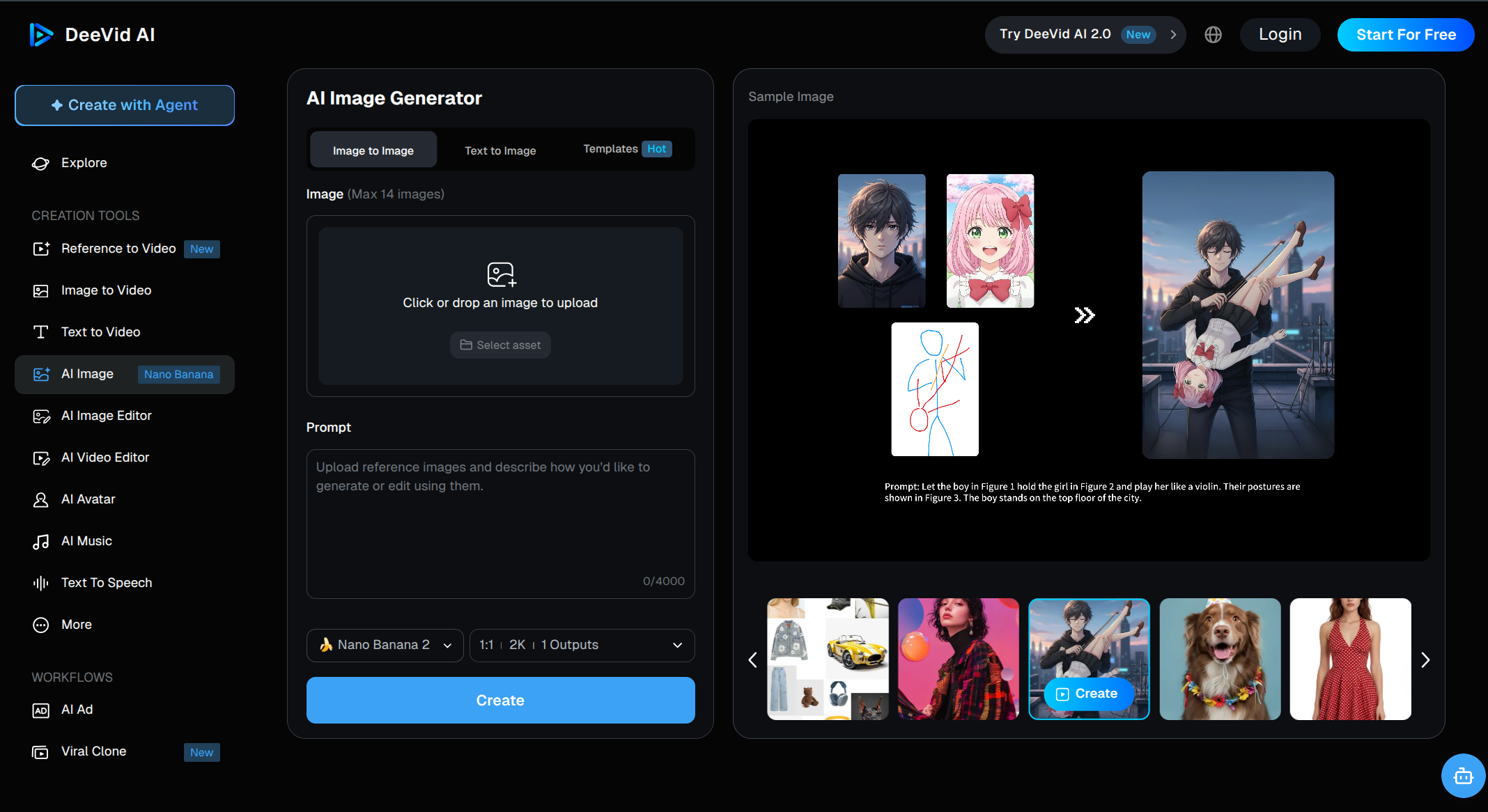Deevid AI Image screenshot